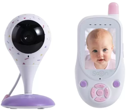 Soon Care baby monitor white/pink, purple