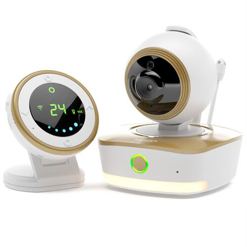 Video baby monitor Ramili Baby RV1800 white/golden