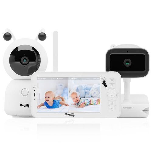 Video baby monitor Ramili Baby RV100VRC400C white/black